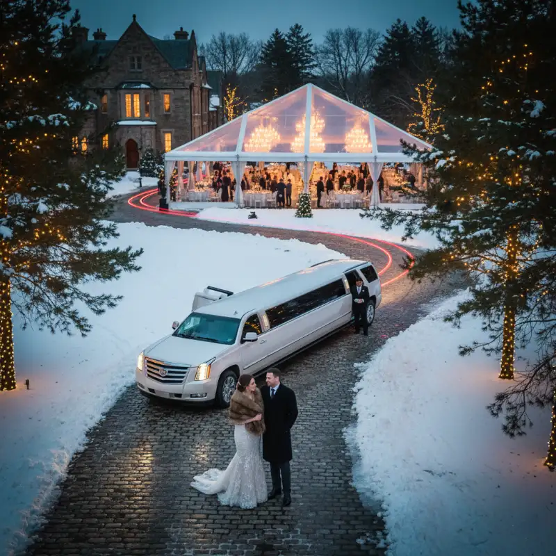 Winter Wedding Limo Service in DMV DC