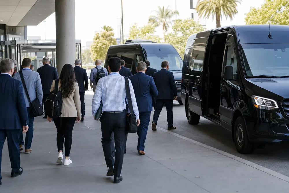 Convention and group event shuttle vans in Washington DC