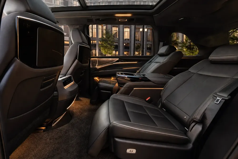 Cadillac Escalade leather captain-chair cabin
