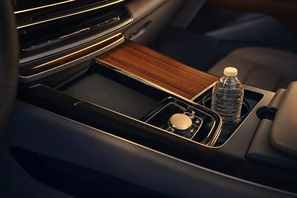Ambient lighting and finishing detail in the Cadillac Escalade