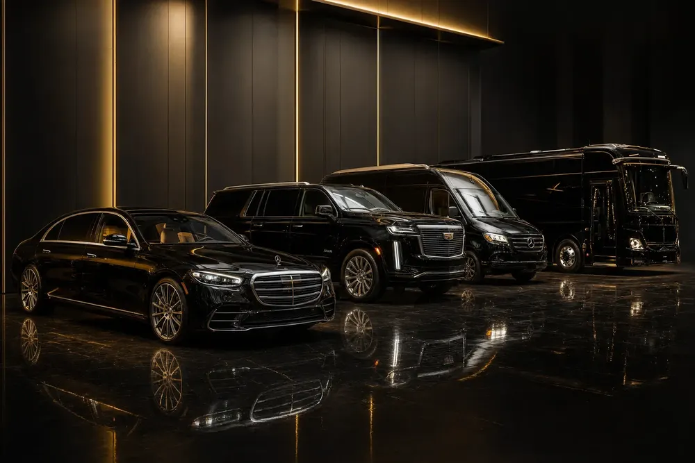 Skyhawk Limousine luxury fleet — sedans, SUVs, Sprinters and motorcoaches